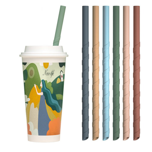 Eco-Friendly Silicone Reusable Straw Set