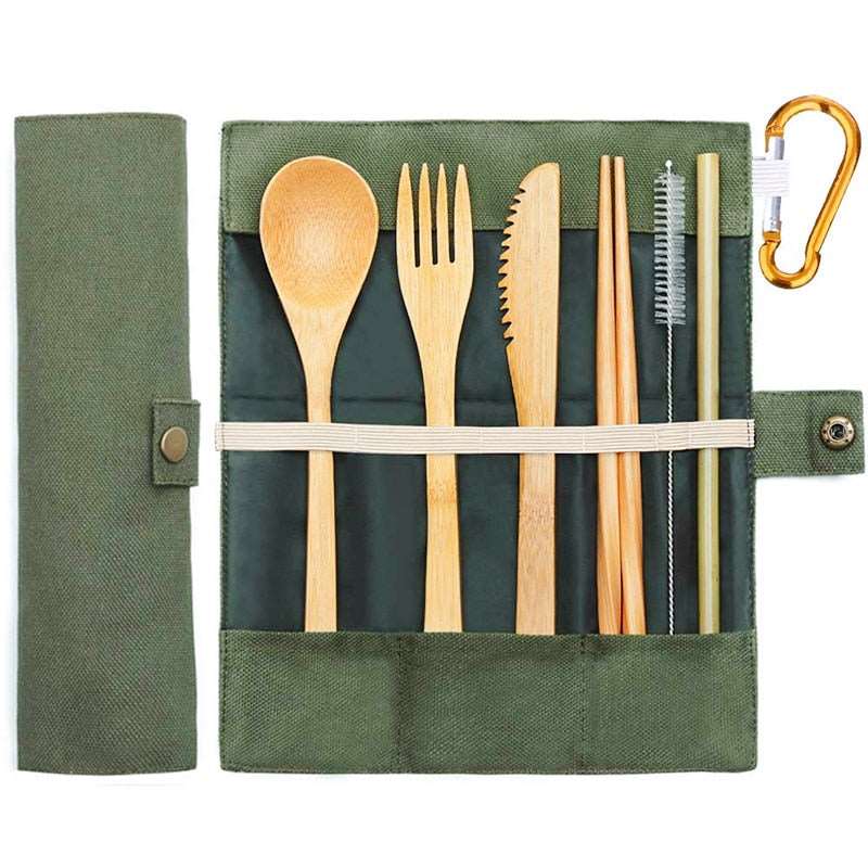 Sustainable Travel Bamboo Cutlery Set