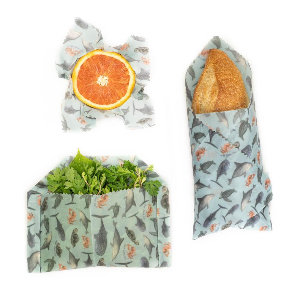 Beeswax Food Wraps - EcoFresh Set of 3