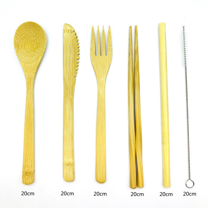 Sustainable Travel Bamboo Cutlery Set